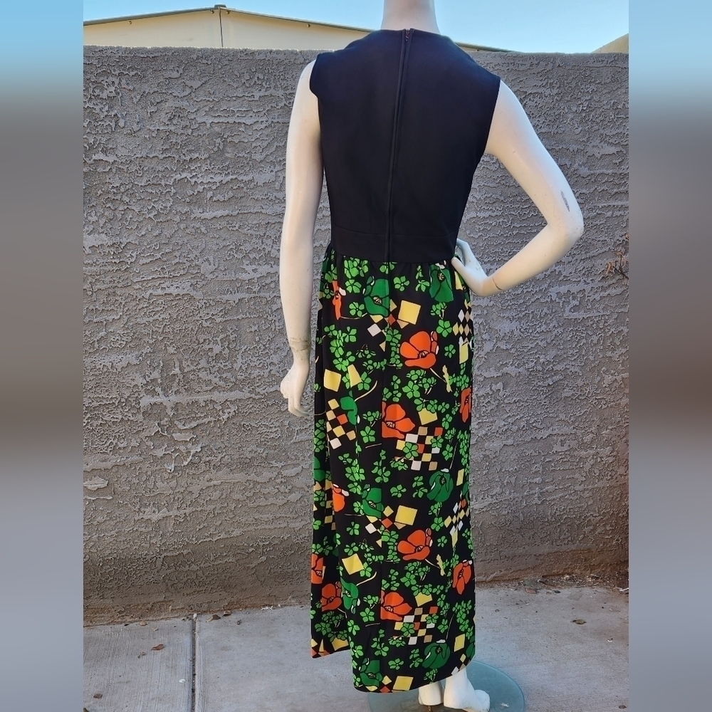 Vintage 1970's Sleeveless Maxi Dress - Picture 7 of 11